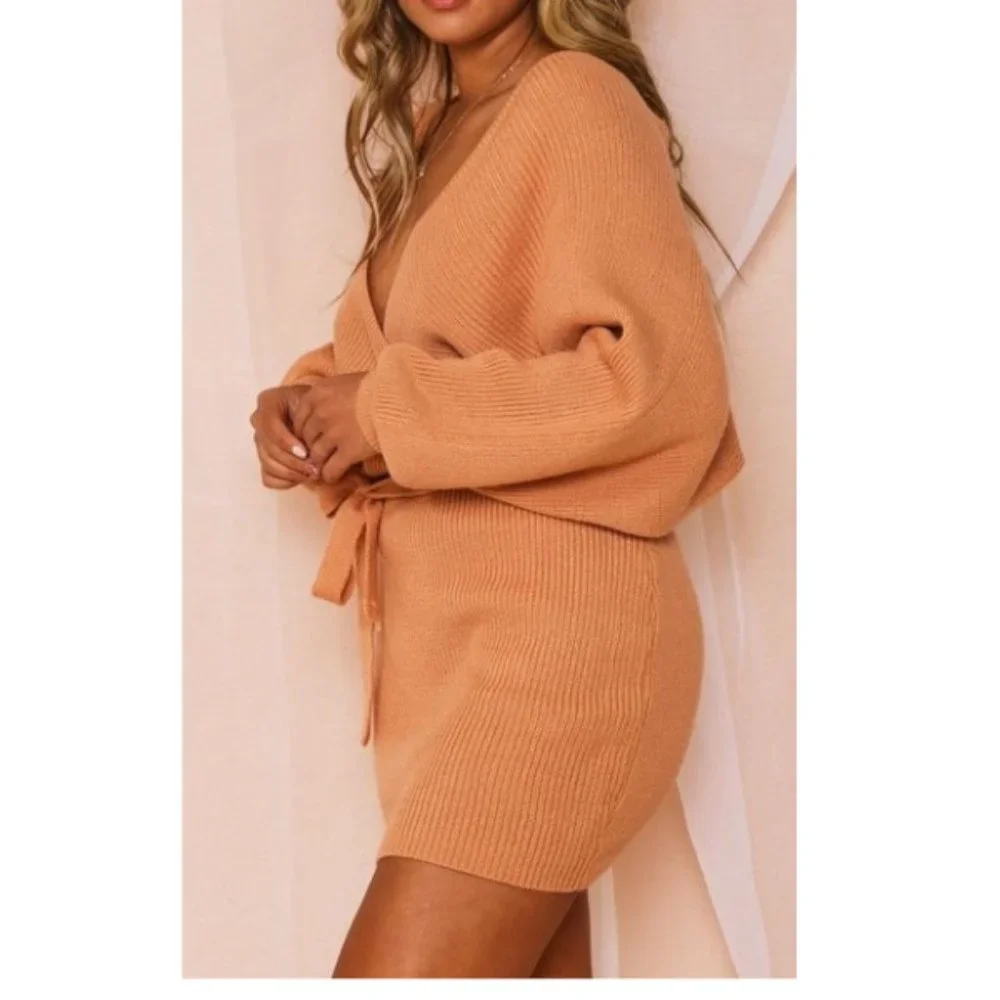 Sweater Knit Mini Dress - Picture 4 of 5